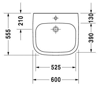 Duravit D-Code håndvask