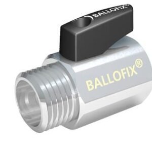 Broen Ballofix kuglehane med håndtag muffe/nippel