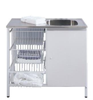 Contura Steel CAB 8V vaskebord med stativ rustfrit stål