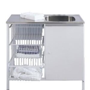 Contura Steel CABL 10V vaskebord med stativ rustfrit stål