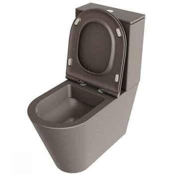 Lavabo Forma toilet Taupe skjult P-lås